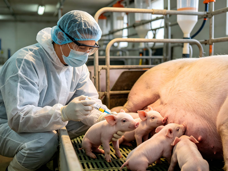Prevent Bacterial Diarrhea in Newborn Piglets Within 3 Days After Birth